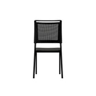 CB Office Ace Multi-Purpose Armless Stacking Chairs - Black - 4 Pack-Modèle à quatre pattes