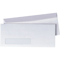 Quality Park – Enveloppes blanches avec fenêtre Preserve n° 10, 4 1/8 po x 9 1/2  po, bte/1000 - avec colle-Nº 10, 4 1/8 po x 9 1/2 po