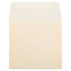 JAM Paper Enveloppes carrées à fermeture gommée, papier vélin translucide, 6 1/2 x 6 1/2 po, ivoire ocre printemps, 100/pqt-Taille : 6 1/2 x 6 1/2 po