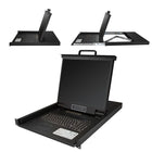 StarTech - Console KVM à 16 ports pour rack de serveurs, 19 pouces (RKCONS1916K)-Économisez de l’argent et réduisez les tracas avec une console LCD rentable à montage en rack