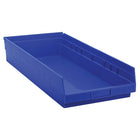 Quantum Storage Systems - Bacs De Rangement Pour Tablettes, 11-1/8po La X 4po H X 23-5/8po P, Bleu, Capacité 50 Lb, paquet de 4-Capacité 50 lb
