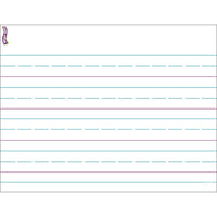 Trend Enterprises – Papier écriture main, ensemble Wipe-Off, 17 x 22 po, blanc/bleu/rose, 6/paquet (T-27307)-Ensemble Wipe-Off
