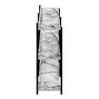 Monarch Specialties - 2221 Table D'Appoint 48 po L - Console Marbre Blanc/ Metal Noir-7