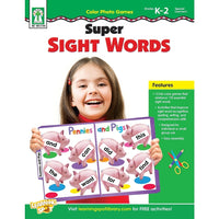 Livre numérique : Key Education - Color Photo Games : Super Sight Words, 804106-EB, maternelle à 2e année-Vous recevrez deux courriels : le premier confirmant la totalité de votre commande et le second comportant un lien de téléchargement. Vous pourrez utiliser le lien de téléchargement immédiatement ou plus tard, comme vous le voulez.