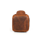 Tolredo Athens Leather Toiletry Bag Dopp Kit - Brown-Support en cuir pour un transport facile
