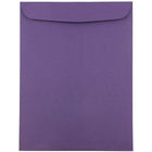 JAM Paper Enveloppes ouvertes au bout avec fermeture gommée, 9 x 12 po, violet foncé, 1000/paquet-Violet foncé