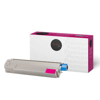 Premium Tone - Okidata 45862825 Cartouche de toner Compatible, Magenta-Magenta