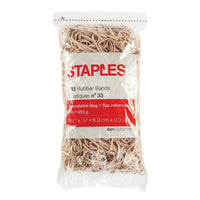 Staples - Élastiques économiques, nº 33, beige, 1 lb-Élastiques économiques parfaits pour la maison ou le bureau