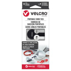 VELCRO - Attaches de cordon portables de marque, Tailles et couleurs assorties - Paquet de 12-Soyez prêt à tout avec des câbles et des fils organises et prêts à l'emploi