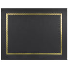 St. James - Porte-certificats/porte-documents - bordure dorée - finition lin - noir - paquet de 5 - 83848-Ajoutez une touche d'élégance, de cérémonie et de sincérité à l'attribution de reconnaissance