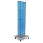 Azar Displays – Support de plancher autoportant à panneau perforé, 16 x 60 po, orange (700253-BLU)-En panneau perforé