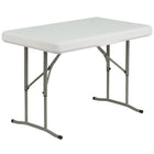 Flash Furniture – Table et bancs pliants en plastique (DADYCZ103)-L'ensemble comprend: Table rectangulaire et 2 bancs