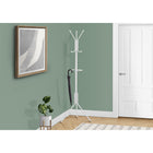 Monarch Specialties - 2164 Patere - Metal Blanc-Ce porte-manteau autoportant en metal blanc a une base large pour repartir uniformement le poids