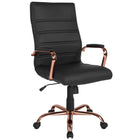 Fauteuil direction pivotant cuir noir dossier haut-Rembourrage en LeatherSoft noir