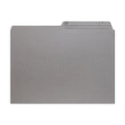 Hilroy - Chemises à onglet - format lettre - 9 po x 11 3/4 po - gris - paquet de 100-Carton de 10,5 points