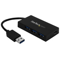 StarTech ® Concentrateur USB à 4 ports, USB-A vers 3 ports USB-A et 1 USB-C (HB30A3A1CFB)-Connectez des périphériques USB-C au port traditionnel USB-A de votre ordinateur portatif