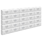 Kleenex - Essuie-mains pliés Premium - Avec pochettes d’air à séchage rapide - Blanc - Paquet de 25-25 paquets serviettes pliées Kleenex Premiere/caisse