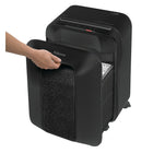 Fellowes - Déchiqueteur Powershred LX200 à coupe micro, 12 feuilles, noir-Déchiquette 9 pieds la minute et 12 feuilles (maxi.)