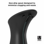 Umbra OTTO - Pompe à savon et solution hydroalcoolique avec fixation murale 250ml, Noir charbon de bois-Couleur du distributeur de savon/desinfectant : noir/anthracite