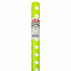  JAM Paper -  Emballage cadeau – Papier d'emballage à pois – 25 m². Ft - Vert lime à pois blancs - Rouleau vendu à l'unité-Taille : 25 pieds carrés par rouleau