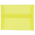 JAM Paper Enveloppes translucides A6, jaune, 50/pqt-Enveloppes en papier translucide jaune