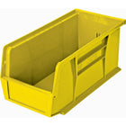 Quantum Storage Systems - Bacs Ultra Empilable & Suspendable, 5-1/2po La, 5po H X 10-7/8po P, Jaune, paquet de 6-Capacité 30 lb