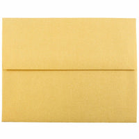 JAM Paper Enveloppe A2 Stardream, effet métallisé, doré, 50/paquet-Enveloppes dorées Stardream à effet métallisé