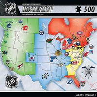 Masterpieces Puzzle Company – Casse-tête de Carte de hockey LNH, 24 po x 18 po-Casse-tête