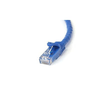 StarTech  Câble de raccordement Gigabit RJ-45 UTP Cat6 sans crochet, bleu, 100 pi-Les connecteurs en or de 50 microns garantissent une conductivité optimale tout en éliminant les pertes de signaux en raison de l’oxydation ou la corrosion