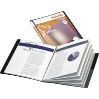 Cardinal – Album de présentation personnalisable ShowFile, 8 1/2 x 11 po, 24 protège-documents, noir-L’album de présentation ShowFile offre un moyen simple et professionnel de présenter et conserver des documents de format lettre