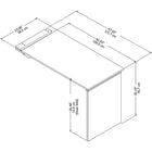 Bureau debout réglable Cabot 42po, 3positions-4