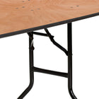 Flash Furniture – Table de banquet pliante d’un diamètre de 60 po, beige (YTWHRFT60HF)-Places assises jusqu'à 5 adultes