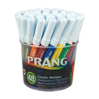 Marqueurs d'art Dixon Prang, lavables, paquet de 48-Pointe ogive extra durable pour les lignes fines et larges