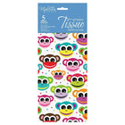 MillBrook Papier de soie, Singes, 5 feuilles par paquet, caisse de 12 (93020)-Papier de soie