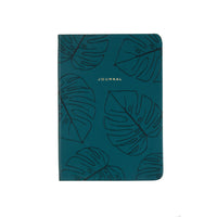 Ecolo Style Journal - 6" x 8" - Palmes vertes-Faux cuir vert