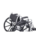 Drive Medical – Fauteuil de transport Poly-Fly avec appuis-pieds escamotables avec siège de 20 po-Cadre tout en aluminium