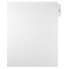 Mark Maker – Intercalaires à onglets juridiques blancs, coupe 1/5, format lettre, sans trous, paq./25-Ensemble blanc, coupe 1/5