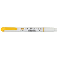 Zebra – Surligneur double pointe style stylo Mildliner, or doux-Double pointe : biseautée, pastille