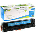 fuzion - HP 305A (CE411A) Cartouche De Toner Remanufacturée - Rendement Standard - Cyan-Couleur d'encre: Cyan