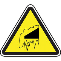 Accuform Signs - Enseigne De Sécurité Csa - Chute De Neige/Glace, 12po x 12po, Aluminium, Pictogramme-Type d'affichage Boulonné