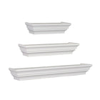 Nexxt – Tablettes murales Madison, ensemble de 3, profondeur de 4,75 po, longueur de 12, 16 et 24 po, blanc-Ensemble: livré avec un total de 3 étagères murales de tailles différentes