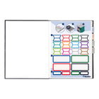 Blueline - Livre de notes reliure sans couture avec onglets autocollants - 9-1/4" x 7-1/4" - Noir-Reliure sans couture