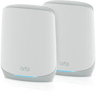 Netgear - Orbi RBK762S Système maillé Wi-Fi 6 tri-bande - Paquet de 2-Couverture jusqu'à 5 000 pieds carrés et jusqu'à 75 appareils. Étendez la couverture jusqu'à 2 500 pieds carrés avec chaque satellite supplémentaire (vendu séparément)