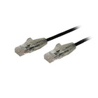 StarTech - Câble Ethernet Cat 6, 10', noir-Câble 36 % plus fin pour des installations de câbles flexibles dans les armoires de réseau et les panneaux de gestion des câbles encombrés