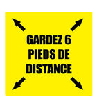 Mark Maker Français Extension pour porte-noms 2 3/4" x 2 3/4" - Restez end arriere de 6 pieds - 10 Pack-Badge français