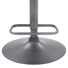 CorLiving - Tabouret de bar Palmer réglable à haut dossier - gris delavé - lot de 2-Repose-pieds pratique pour la facilité et le confort