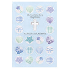 Rosedale – Cartes de souhaits et enveloppes « Boy Baby Baptism » 5 1/2 x 8 po, 12/paquet (15300)-Imprimées sur papier cartonné non couché de haute qualité