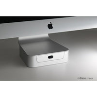 Rain Design – Support à hauteur réglable mBase pour iMac de 27 po, argent (10044)-Se place discrètement la base de votre iMac et élève l’écran pour que vous puissiez travailler plus confortablement