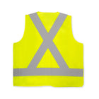 Forcefield - Gilet de sécurité réfléchissant pour jeunes - style déchiré - jaune-Fermeture frontale en velcro