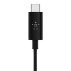 Câble audio USB-C vers 3,5 mm 3 po Belkin - Noir-Écoutez vos fichiers audio à partir d’un iPad ou appareil Android USB-C en utilisant la chaîne stéréo de votre voiture ou votre système audio domestique